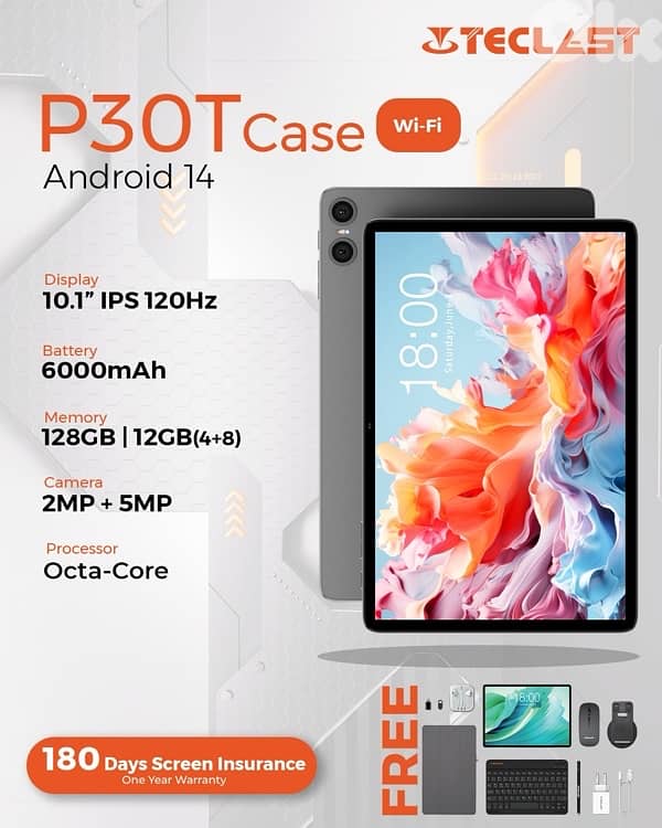 TECLAST P30T – Your All-in-One Android 14 Tablet + FREE Accessories 3