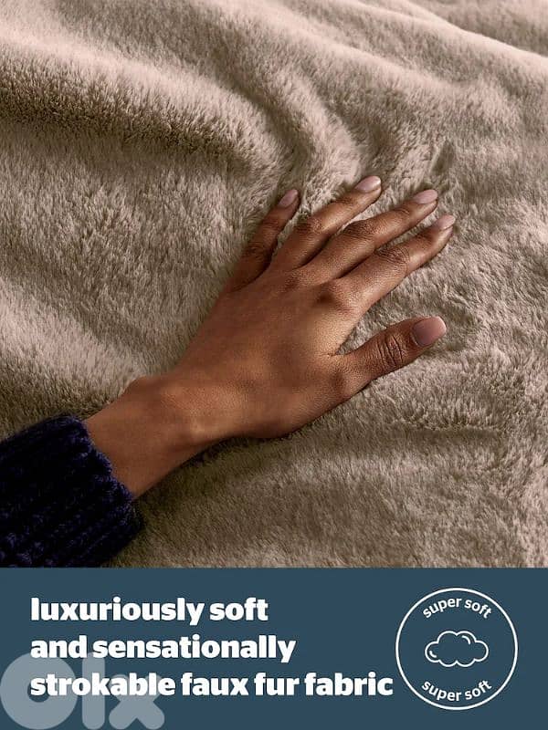 luxury fur heated blanket/electric blanket 1