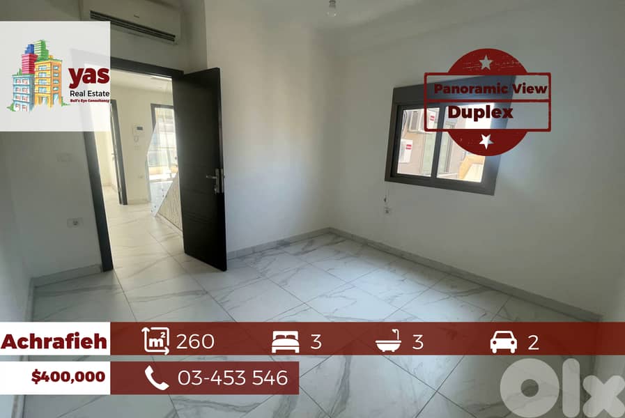 Achrafieh 260m2 | Duplex | Panoramic View | New | OH 0
