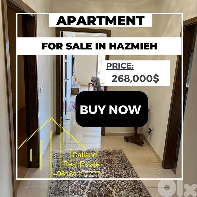 Apartment for sale in Hazmieh for 268,000$ شقة للبيع في الحازمية 0