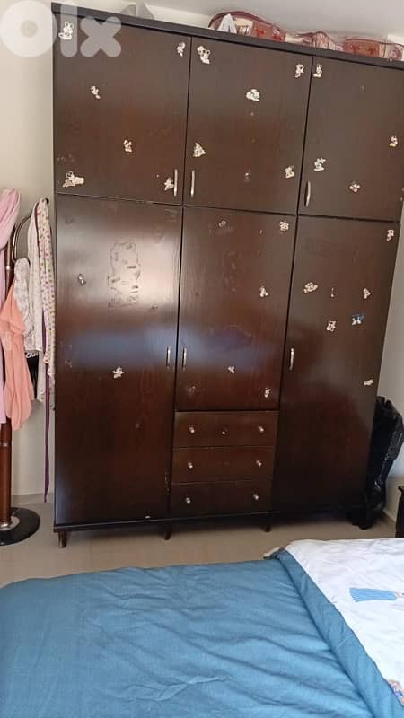 Complete Bedroom Set – Bed, Wardrobe, Dresser & Side Table 1
