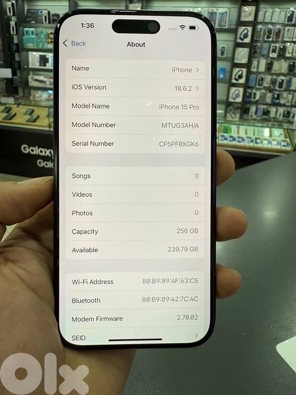 IPHONE 15 PRO 256GB USED 4