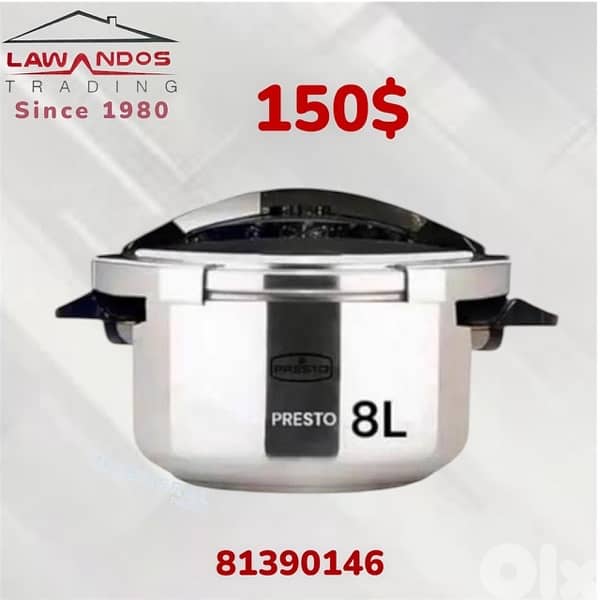 Pressure Cooker PRESTO 8L Original طنجرة ضغط برستو الاصلي 0