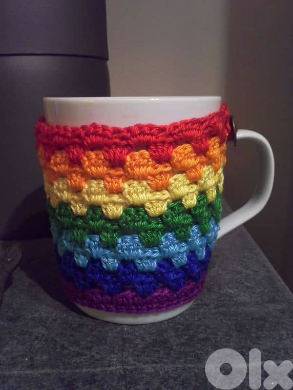 coaster , crochet mug 7