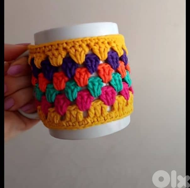 coaster , crochet mug 9