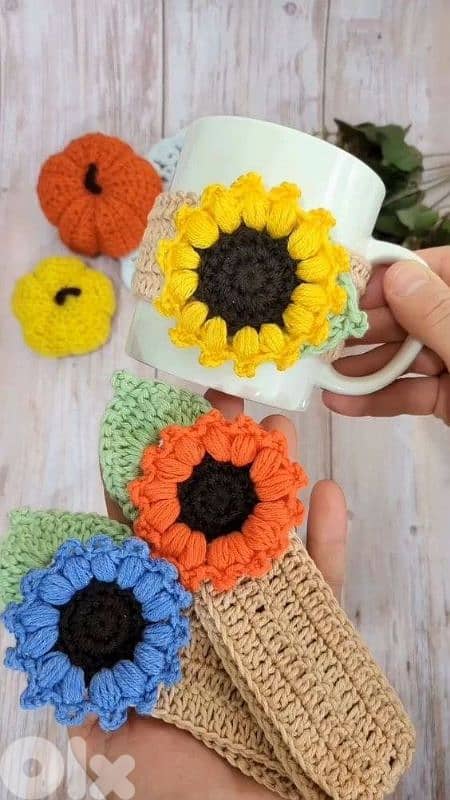 coaster , crochet mug 12