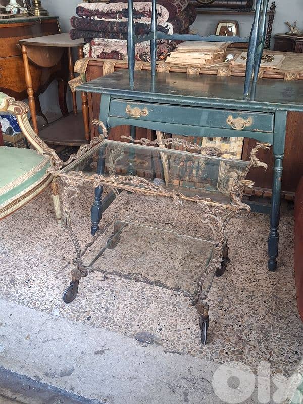 bronze drink cart trolley 1