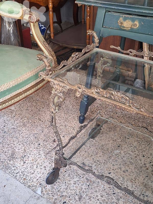 bronze drink cart trolley 3