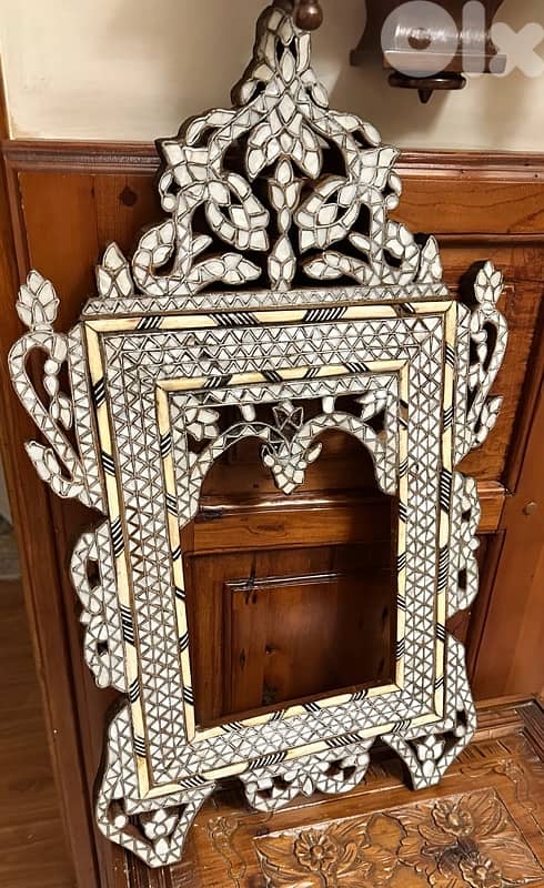 Handmade princes mirror | Mother-of-pearl fully inlaid | art work 0