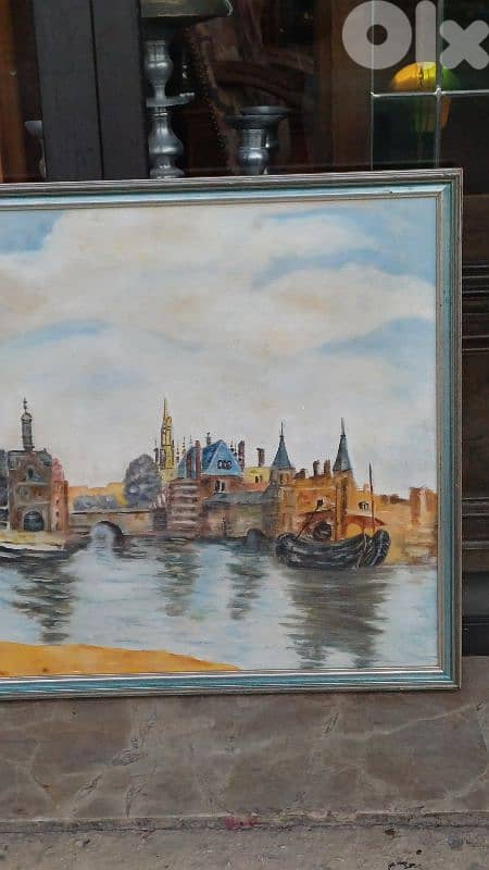 لوحة رسم زيتي لبنانية 2