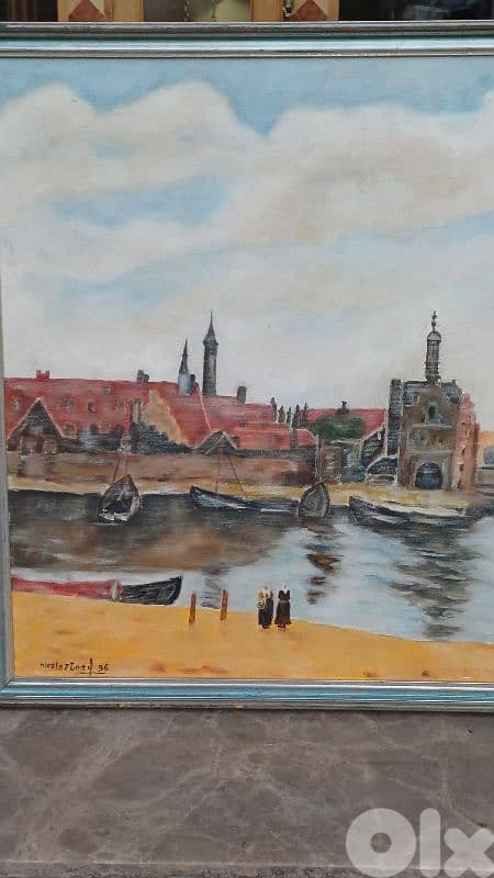 لوحة رسم زيتي لبنانية 6