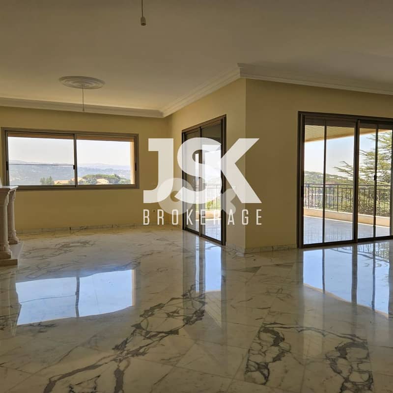 L19179 - Spacious Apartment With Terrace For Rent in Baabdat 0