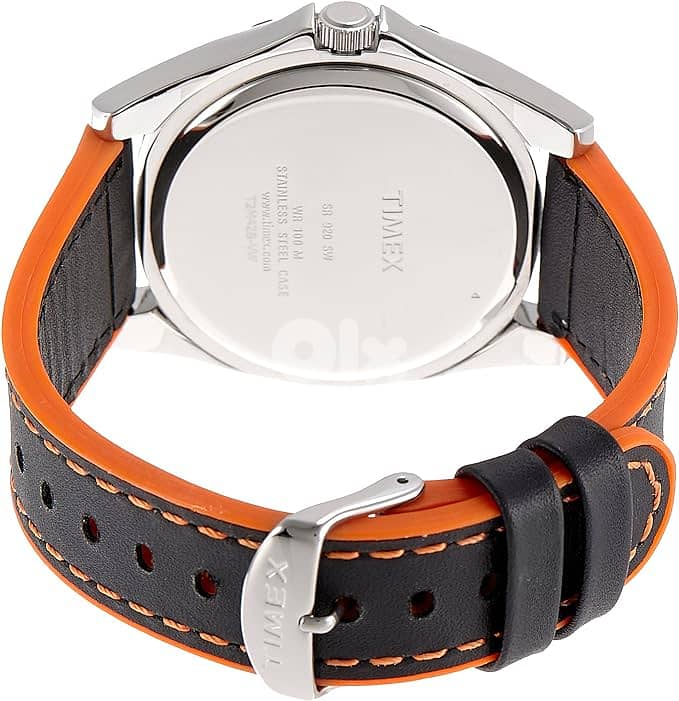 Timex Classic Mens Retrograde Black Leather Strap Watch 2