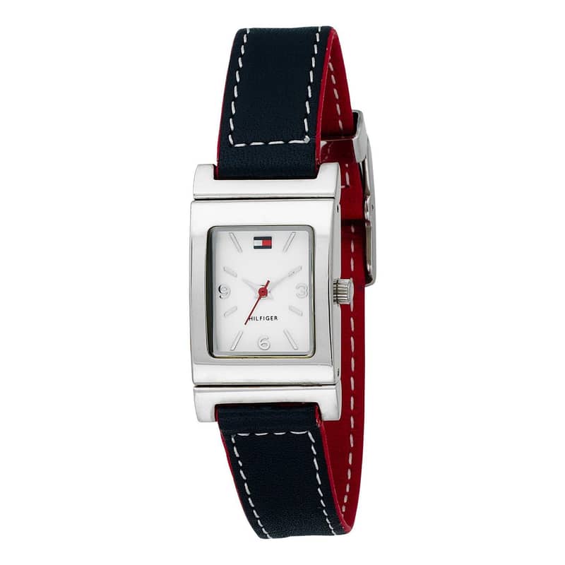 tommy hilfiger Women's 1700161 Red and Navy Reversible Watch 0
