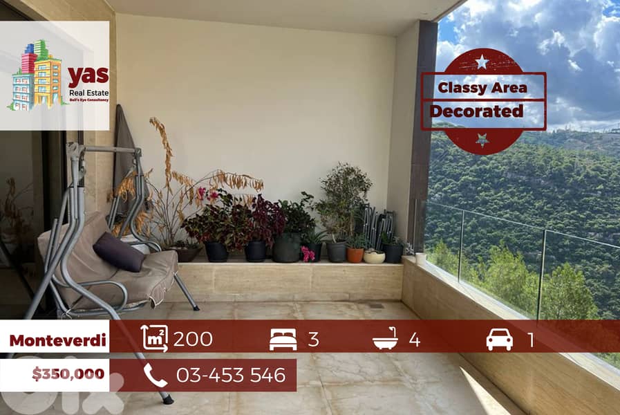 Monteverdi 200m2 | Decorated | Classy Area | Open View | OH 0