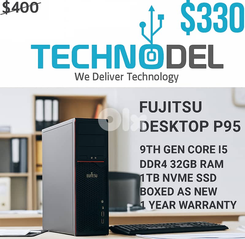 Fujitsu desktop 9th/32gb ram 1tb nvme 0