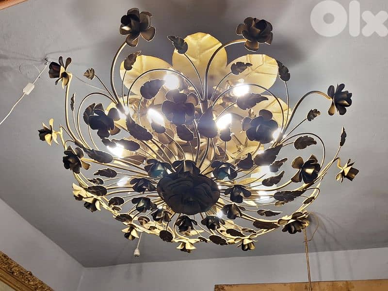 large 1970 ceiling light chandelier 3