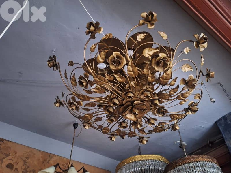 large 1970 ceiling light chandelier 4