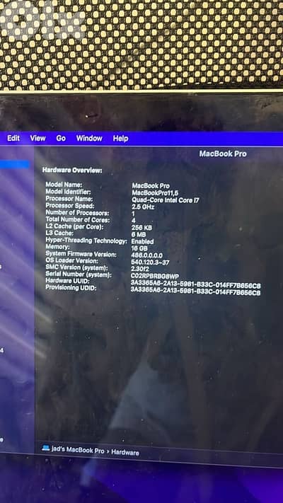 MacBook Pro A1398 (15 inch Retina)