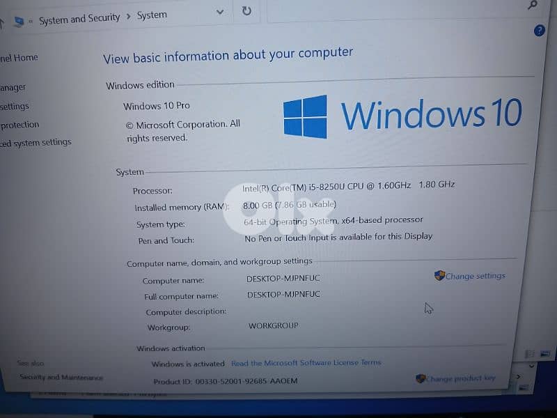 thinkPad T480 8th generation 5