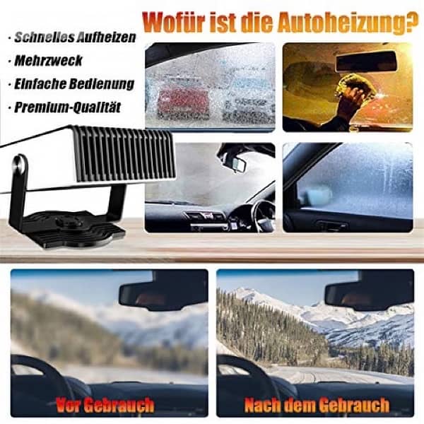 TBoonor - 2 in 1 Portable Car Heater &  360° Rotating Stand 4