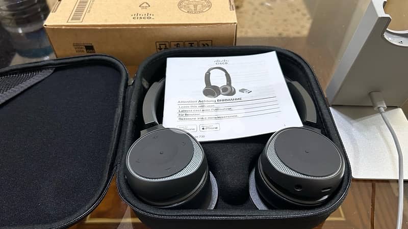 Cisco 730 Headset + Charging Stand – Open Box Unused [see description] 0