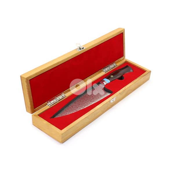 Professional Damascus japanese chef knife / knife sharpener whetstone 4