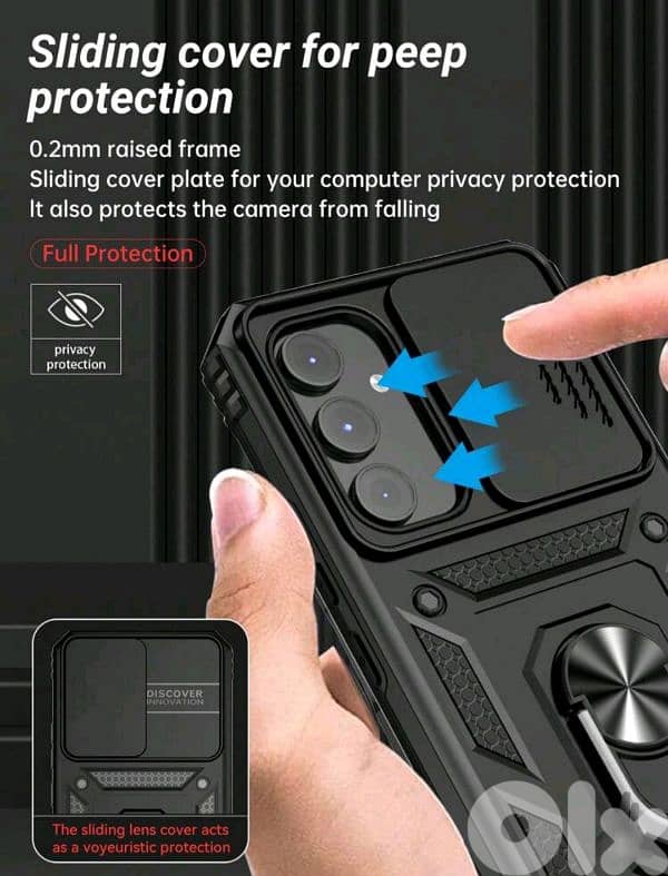 Anti-Fall magnetic case with kickstand available for all phones. 2