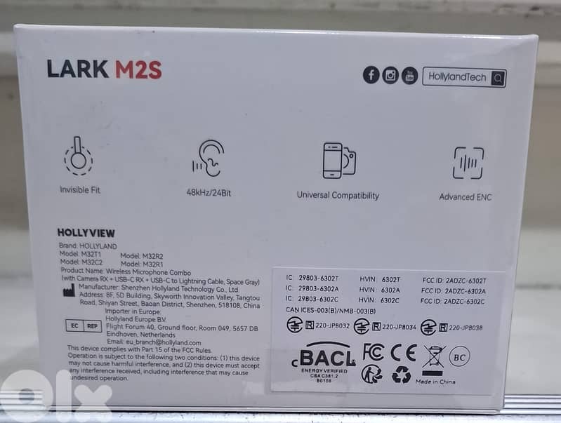 HollyLand Lark M2S wireless Lavalier Microphone Mini Combo Amazing & g 0