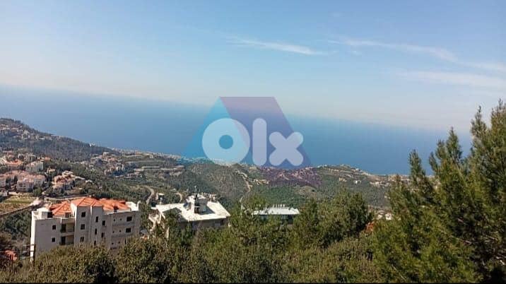 Land +sea view with main Road Frontage 4Sale in Kfour -أرض في الكفور 0