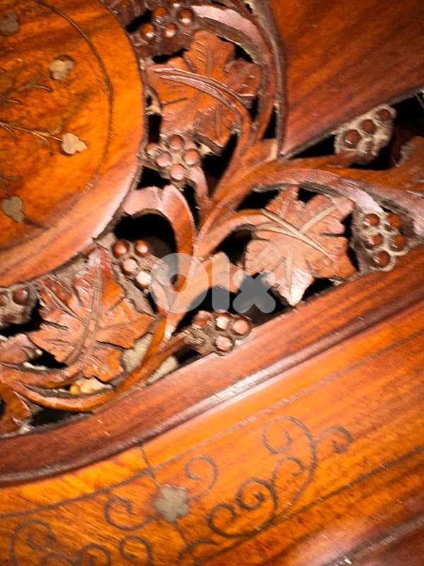 trolley bar rose wood massive Hand made 4