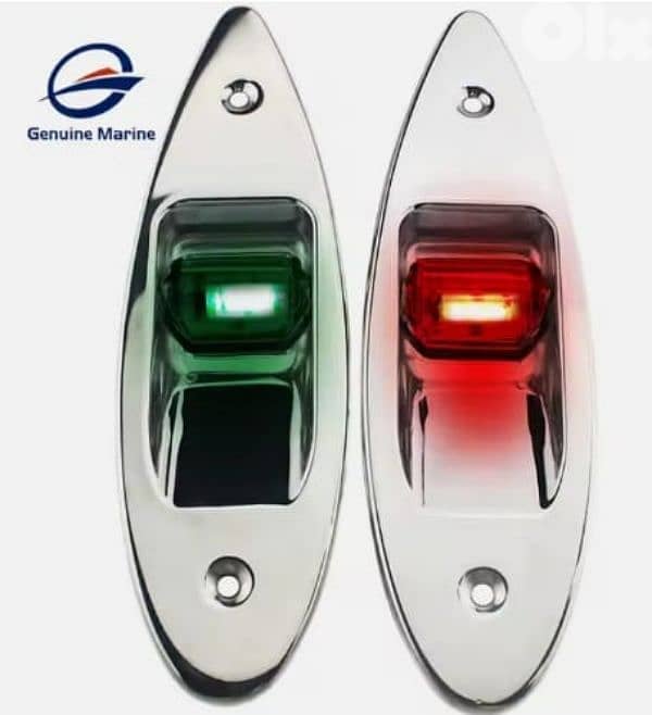 stainless steel 316 navigation lights red and green 0