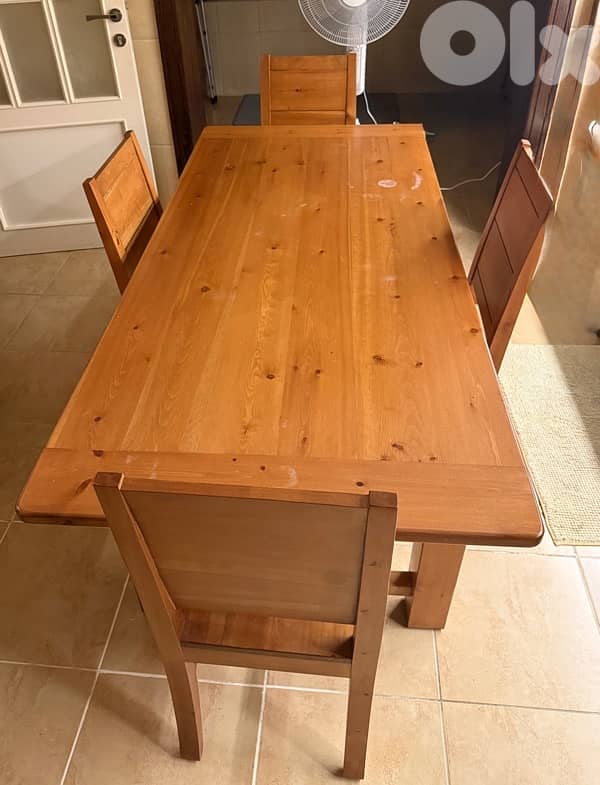Swedish wood dining table 2
