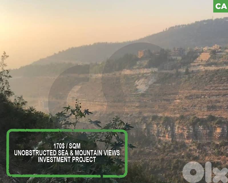 Unobstructed Sea & Mountain Views -Keserwan - Ghedres REF#CA126040 0