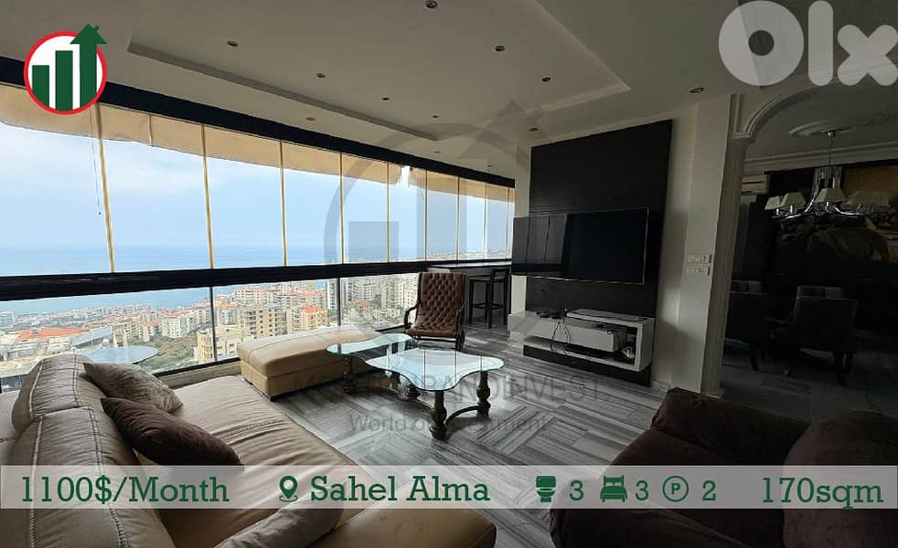 Fully Furnished Apartment For Rent In Sahel Alma!!! 0
