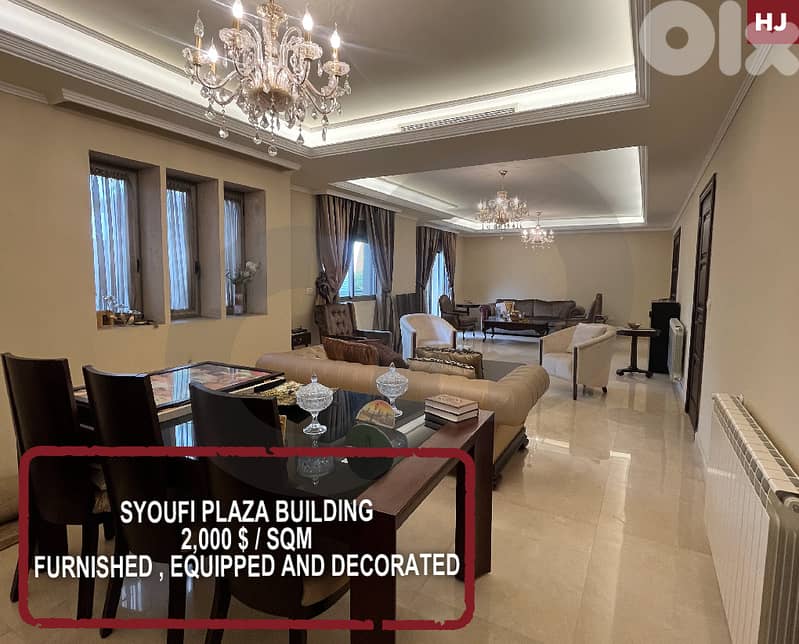luxurious living in SYOUFI PLAZA BUILDING-ASHRAFIEH REF#HJ126043 0