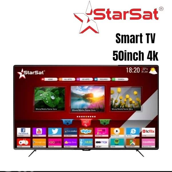 TV STARSAT 50Inch smart 4k 0
