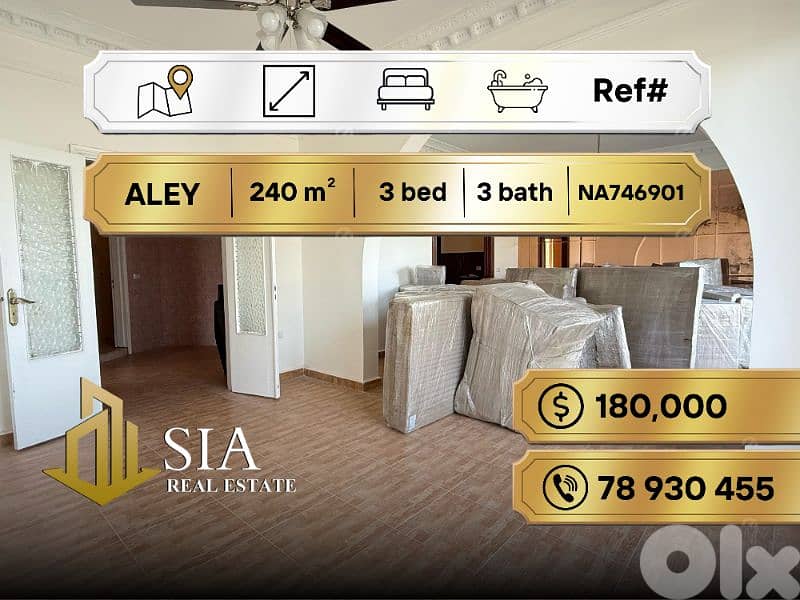 apartment for Sale in Aley شقة للبيع في عاليه 0