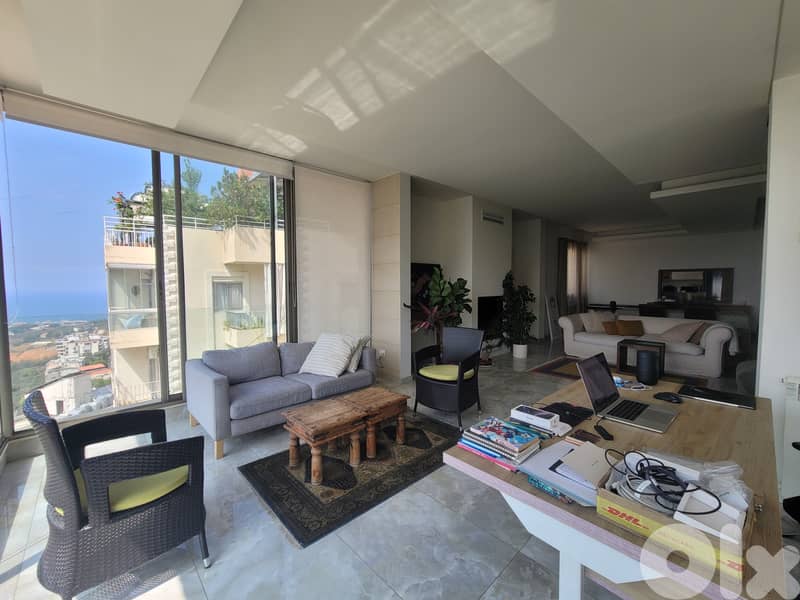 Duplex for Sale with -Terrace- Sea View In Awkar دوبلكس للبيع مع تراس 0