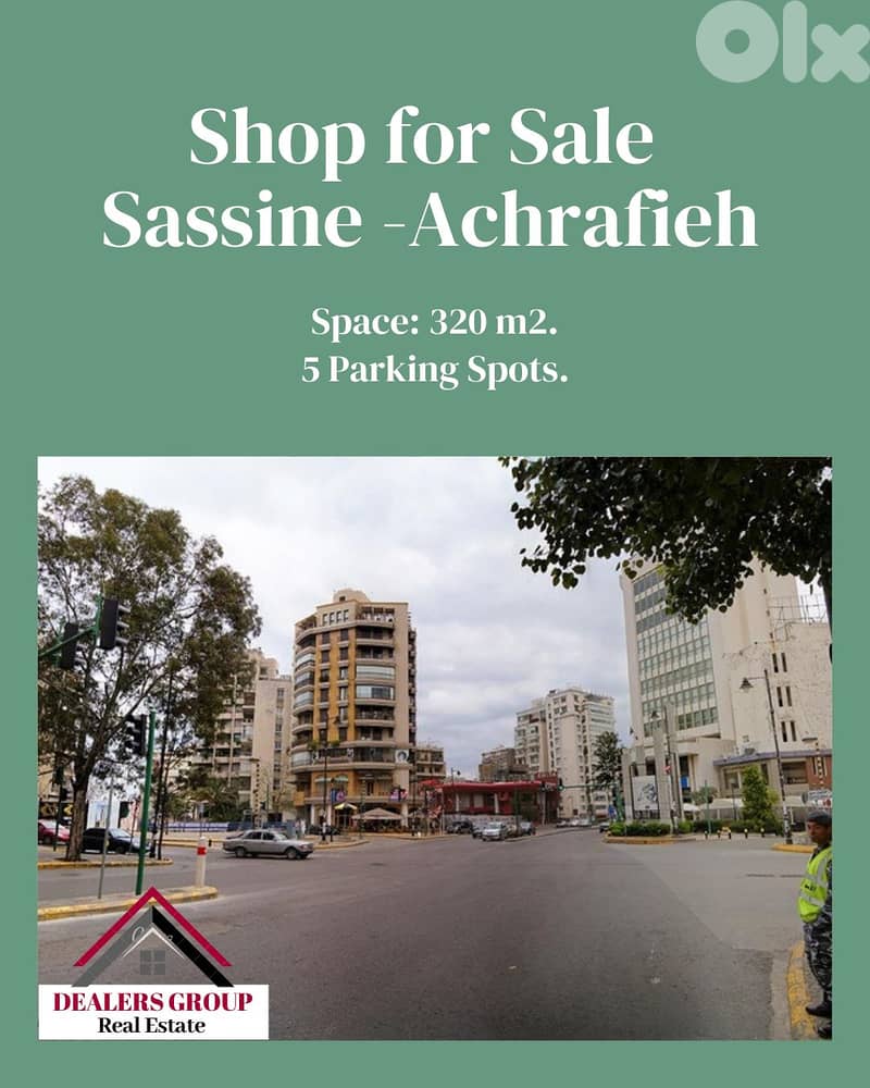 Prime Location Shop for sale in Sassine - Achrafieh 0