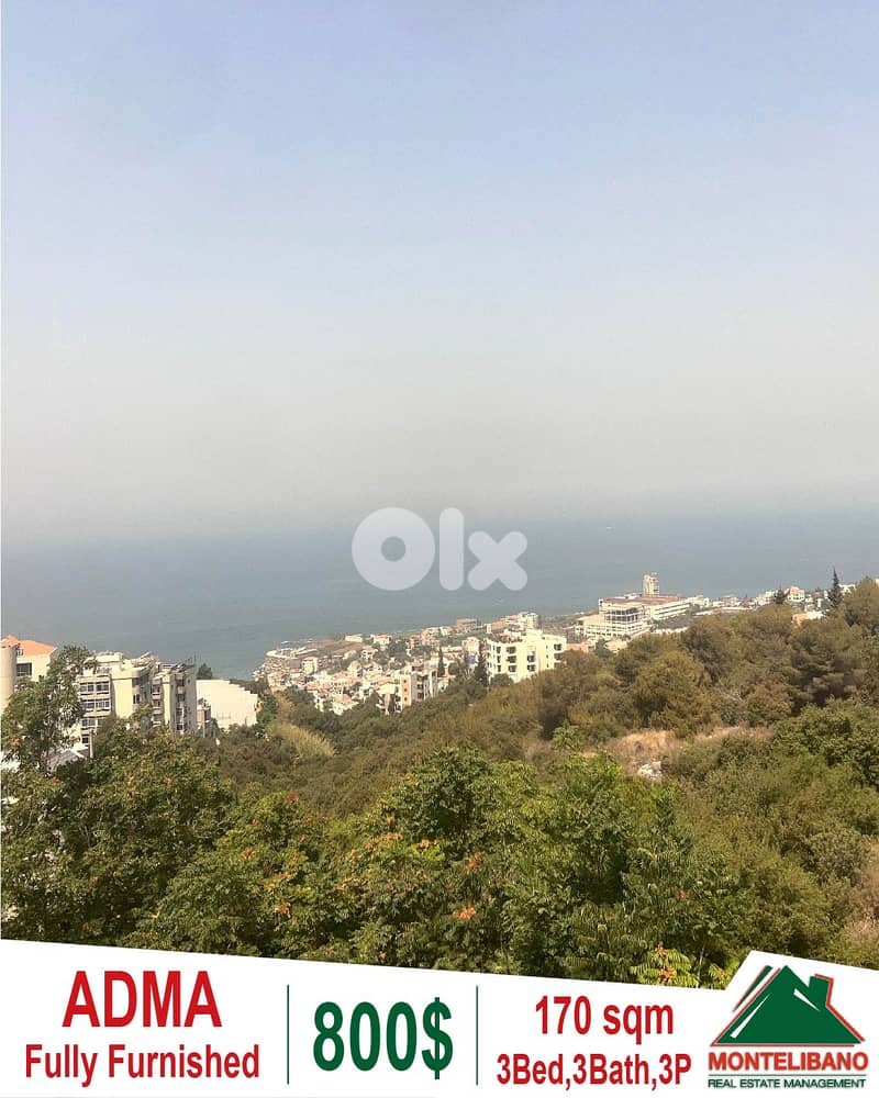 Fully Furnished 170 sqm Apartment For Rent in Adma with Open Sea View 0