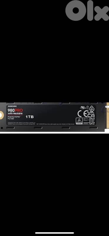 Samsung 980 PRO 1TB NVMe SSD maa heatsink 0