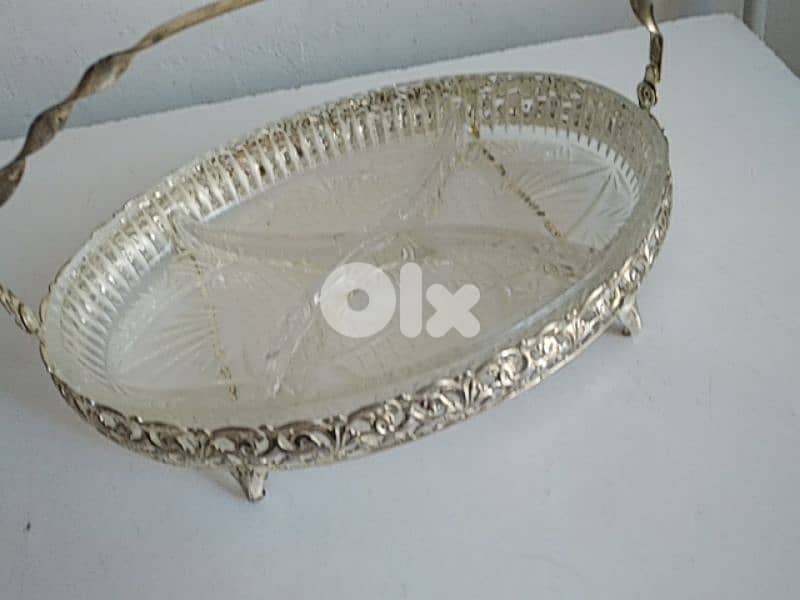 Old glass oval basket - Not Negotiable 2