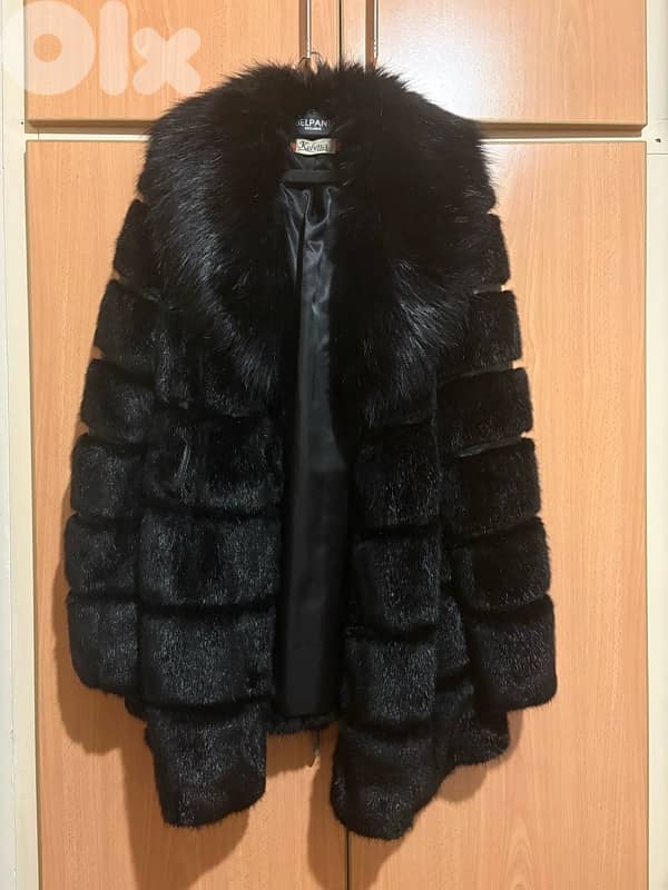 Black Faux Fourrure Jacket 0