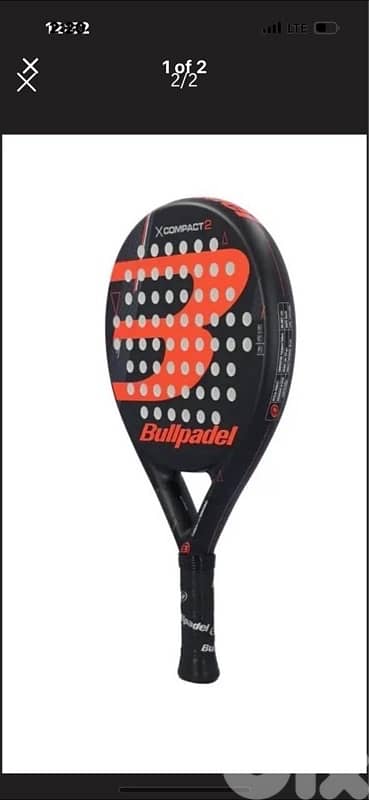 BULLPADEL X-COMPACT 2 ORANGE RACKET 0