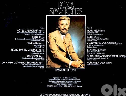 Raymond Lefèvre – Rock Symphonies ( LP ) 1