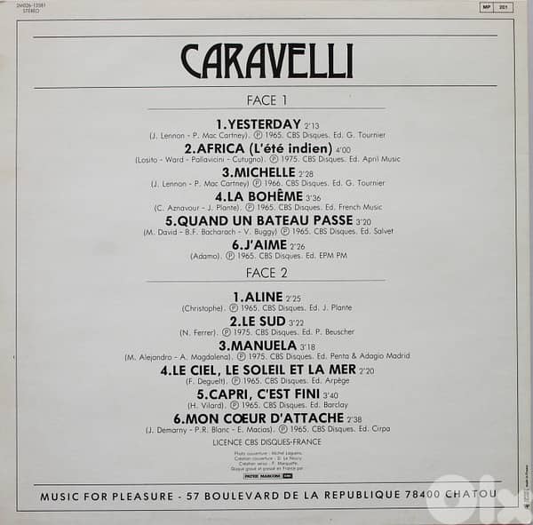 Caravelli ( BEST OF ) LP 1