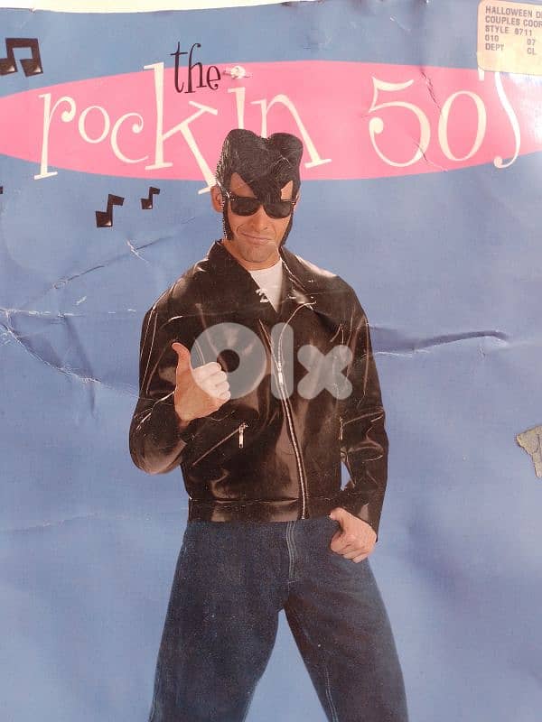Halloween costume Rock 50S Johny's greaser jacket 0