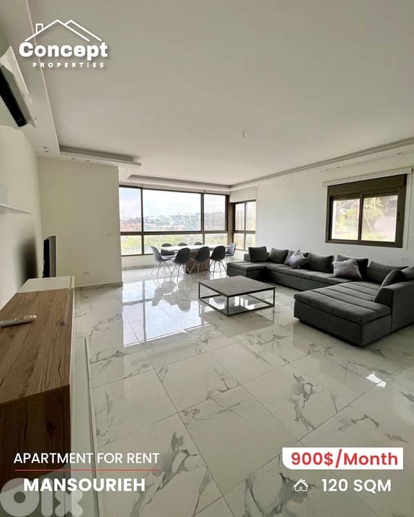 Apartment for Rent in Mansourieh 0