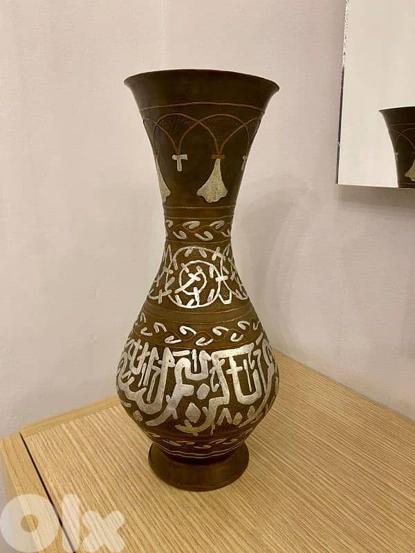 vase coper & silver 0